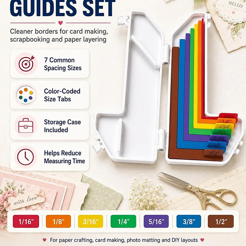 종이 공예 정렬 가이드 세트(보관 상자 포함) 7개의  - 3D Printing Guide 리뷰 및 가격