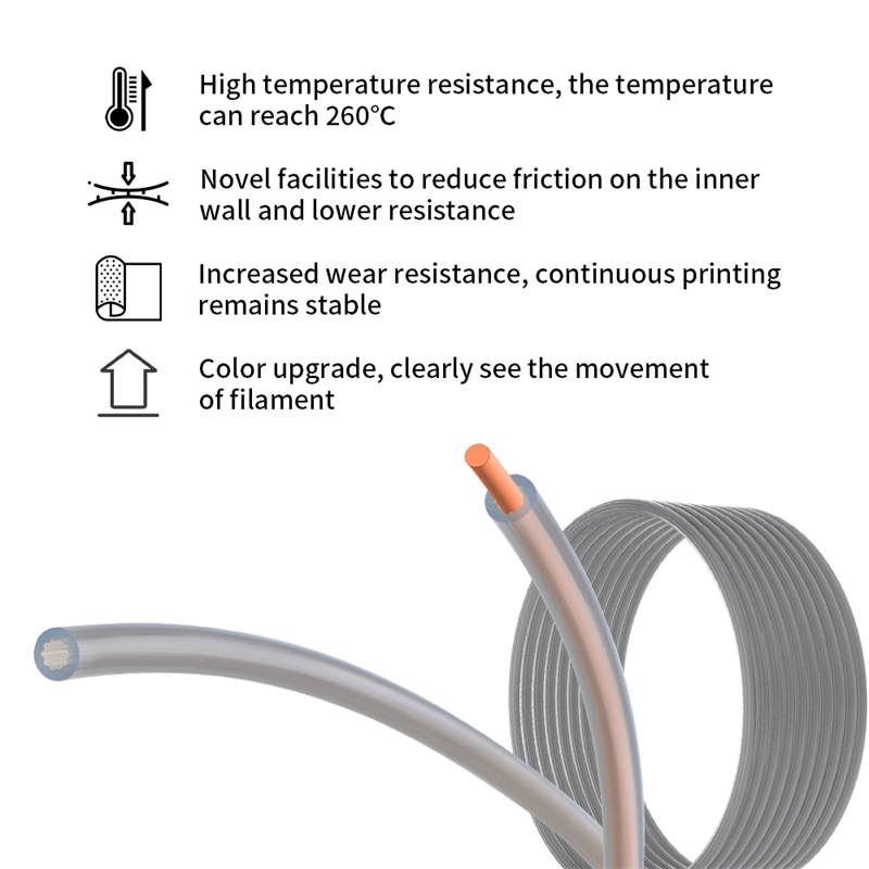 별 모양 저저항 고온 PTFE 튜브 4mm 외경 필라멘 - 3D Printing Guide 리뷰 및 가격