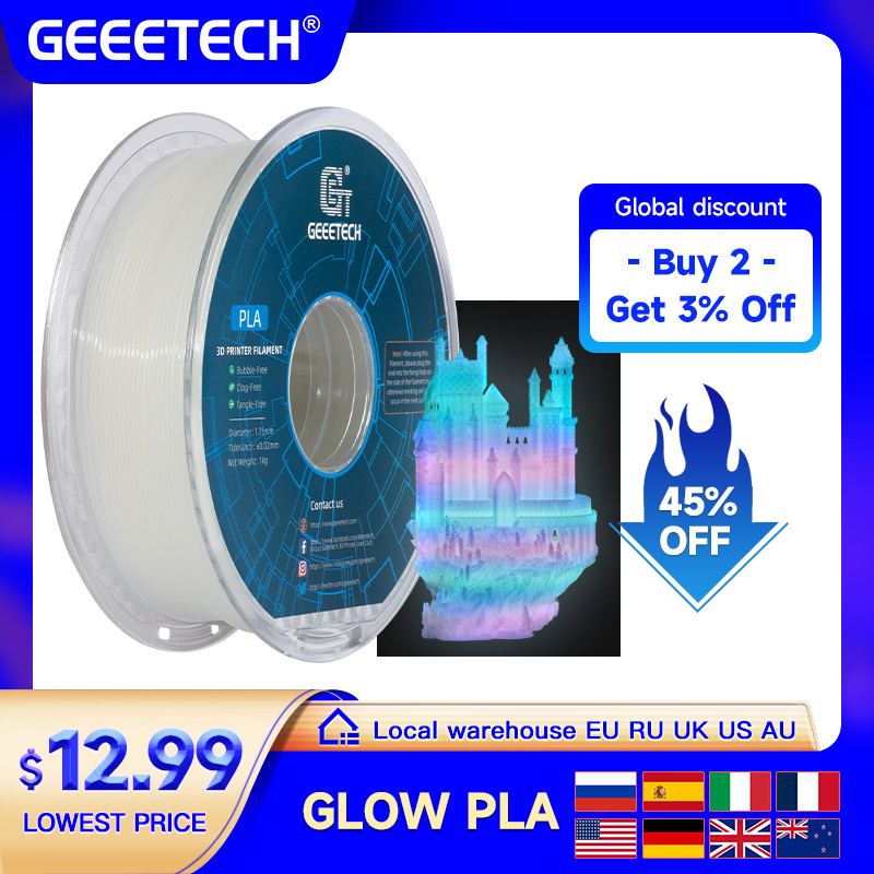 GEEETECH Glow PLA 1.75mm 1kg 3 - 3D Printing Nylon 리뷰 및 가격