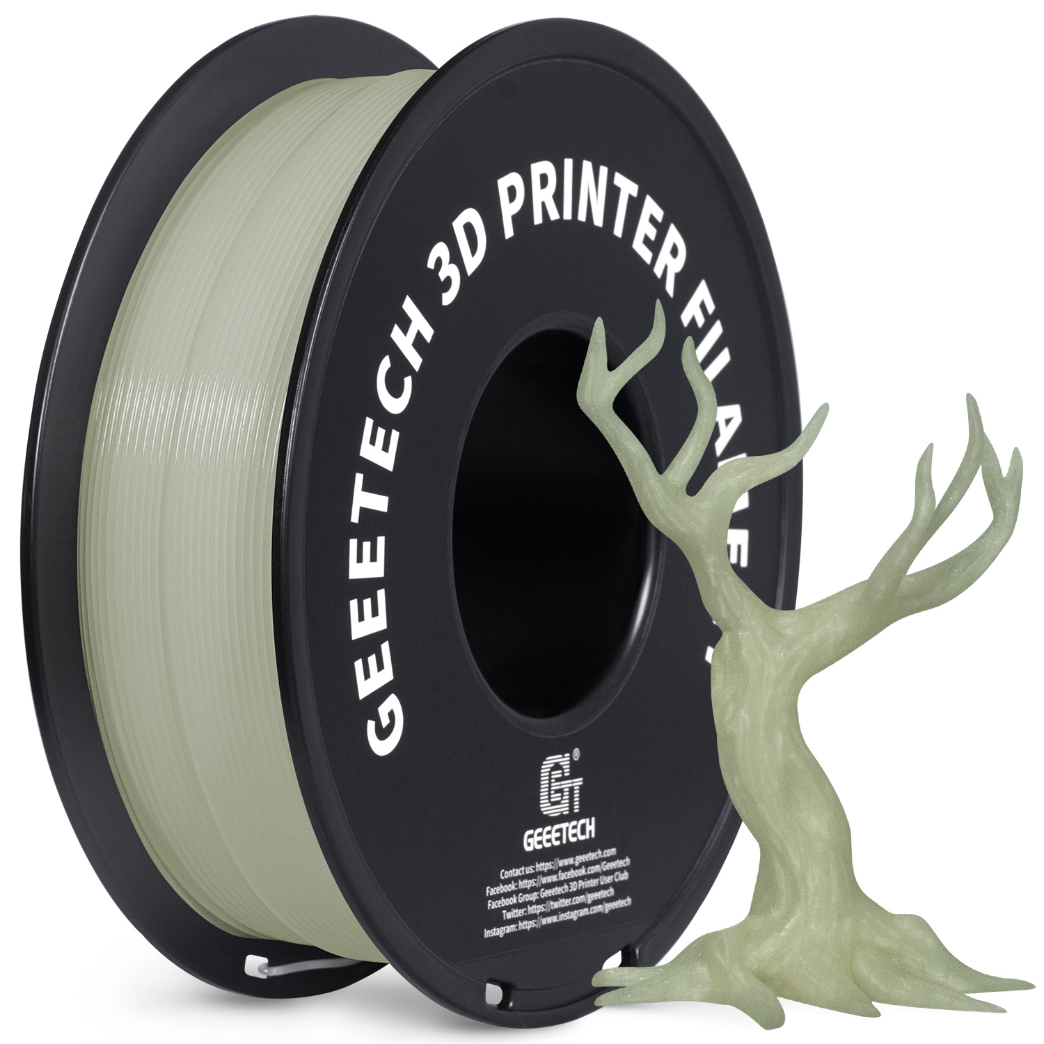 GEEETECH 3D 프린터 용 빛나는 PLA 필라멘트 - 3D Printing Nylon 리뷰 및 가격
